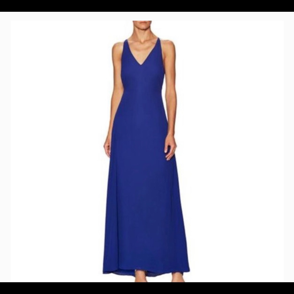 Fame & Partners Ethereal Cobalt Blue Dress (size 6)